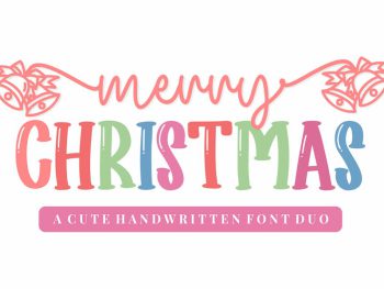 Christmas Duo - A Crafted Font Yazı Tipi