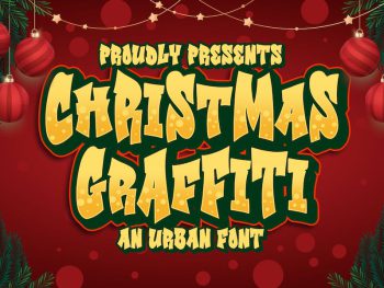 Christmas Graffiti an Urban Font Yazı Tipi
