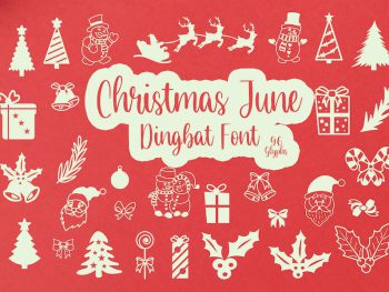 Christmas June Dingbat Font Yazı Tipi