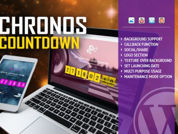 Chronos CountDown - Flip Timer With Background WordPress Eklentisi