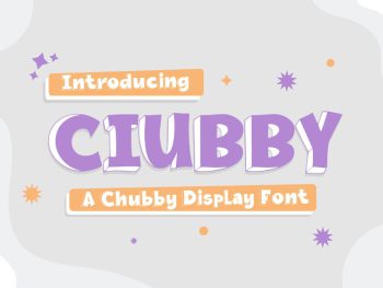 Chubby Display Font Yazı Tipi