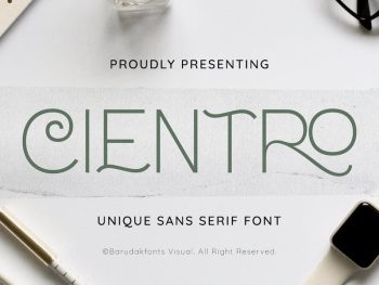 Cientro - Serif Thin Display Font Yazı Tipi