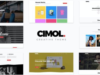 Cimol - Responsive One Page & Multi Page Portfolio WordPress Teması