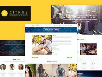 Citrus - One Page HTML5 Parallax Portfolio Yazı Tipi