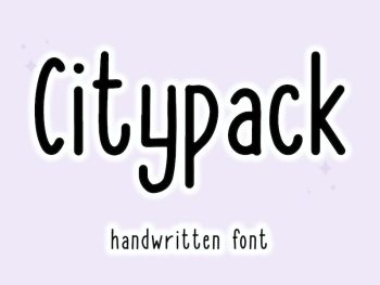 Citypack - Monoline Display Font Yazı Tipi