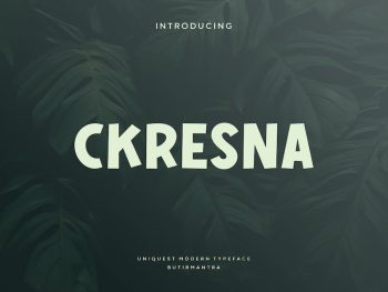 Ckresna - Sans Font Yazı Tipi