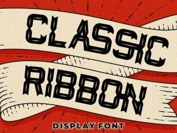 Classic Ribbon - Display Font Yazı Tipi
