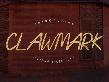 Clawmark - Strong Brush Font Yazı Tipi