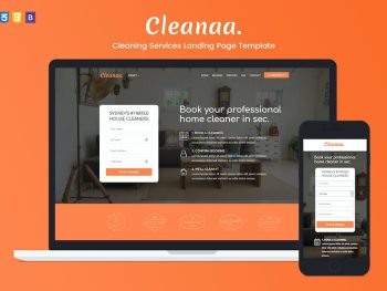 Cleanaa — Cleaning Services Landing Page Template Yazı Tipi