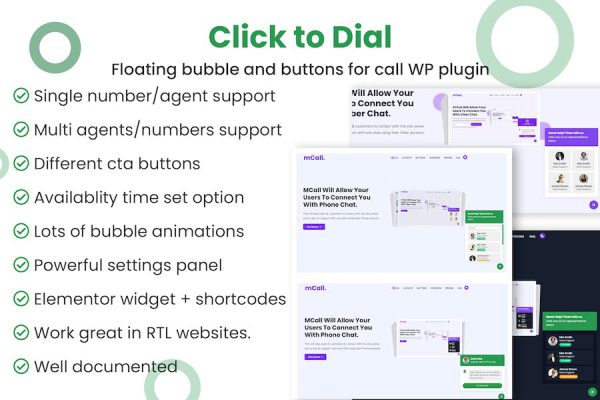Click to dial - Direct call from website WordPress WordPress Eklentisi