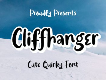 Cliffhanger - Cute Quirky Font Yazı Tipi