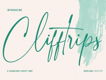 Clifftrips Signature Script Font Yazı Tipi