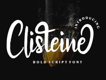 Clisteine | Bold Script Font Yazı Tipi