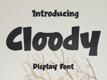 Cloody - Display Font Yazı Tipi