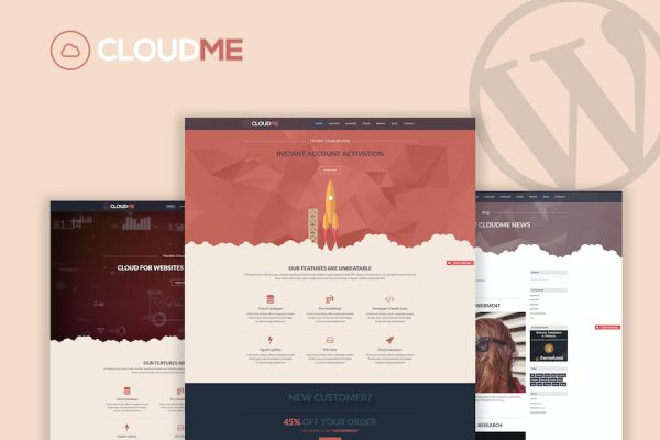 Cloudme Host -  Hosting Theme WordPress Teması