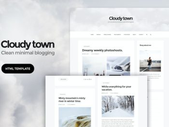 Cloudy Town - Clean Minimal Blog HTML Template Yazı Tipi