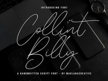 Collint Billy Signature Script Font Yazı Tipi