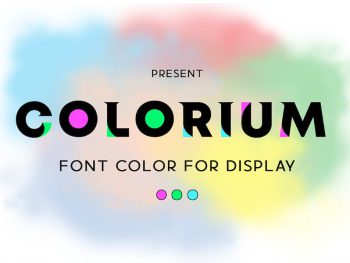 Colorium - Display Font Yazı Tipi