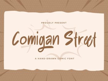 Comigan Street - A Hand Drawn Comic Font Yazı Tipi