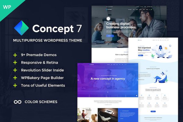 Concept Seven - Multipurpose WordPress Teması