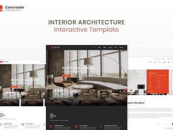 Concreate Interior Architecture Template Yazı Tipi