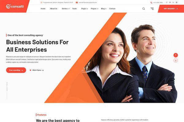 Consalti - Consultancy & Business WordPress Teması