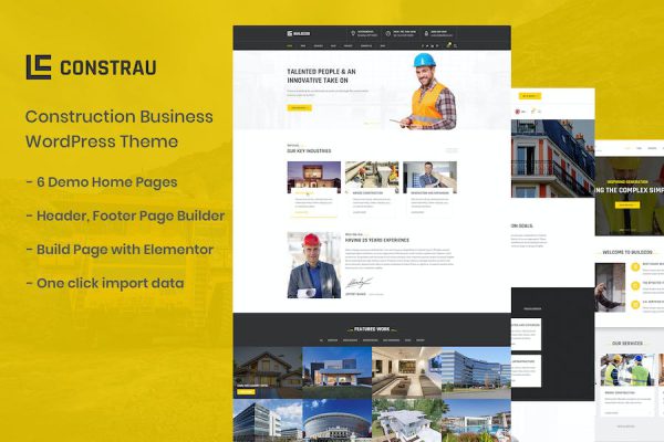 Constrau - Construction Business WordPress Teması