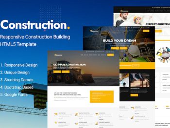 Construction and Building HTML Template Yazı Tipi