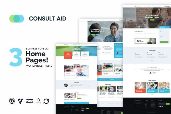Consult Aid Business Consulting & Finance WP Theme WordPress Teması