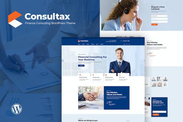 Consultax - Financial & Consulting WordPress Teması