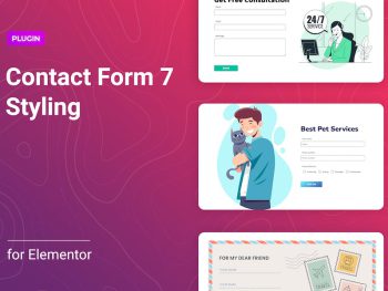 Contact Form 7 styling for Elementor WordPress Eklentisi