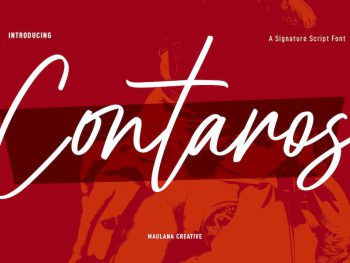 Contaros Script Font Yazı Tipi