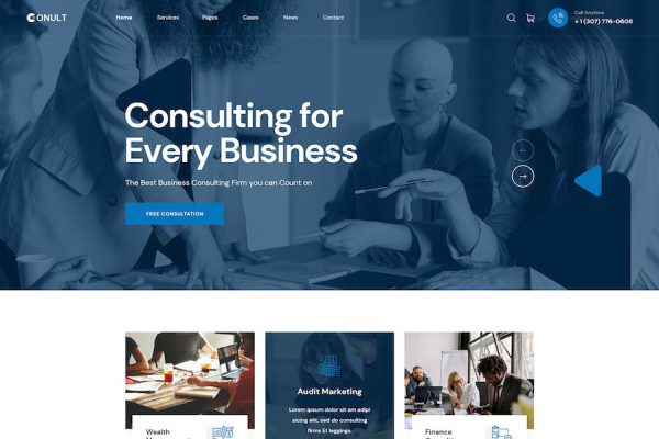 Conult - Consulting Businesss WordPress Teması