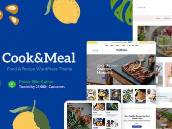 Cook&Meal - Food Blog & Recipe WordPress Teması