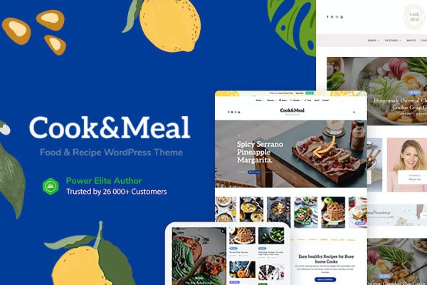 Cook&Meal - Food Blog & Recipe WordPress Teması