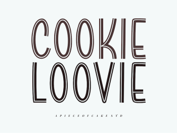 Cookie Loovie - A Display Font Yazı Tipi