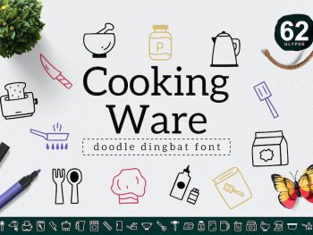 Cooking Ware Dingbat Yazı Tipi