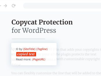 Copycat Protector for WordPress WordPress Eklentisi