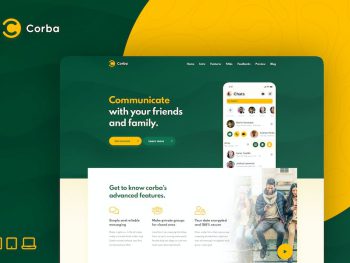 Corba – App Landing Page HTML Template Yazı Tipi