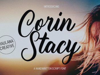 Corin Stacy Script Font Yazı Tipi