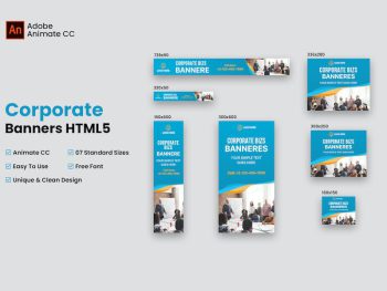 Corporate Banners Ad HTML5 (Animate CC) Yazı Tipi