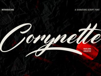 Corynette Signature Script Font Yazı Tipi