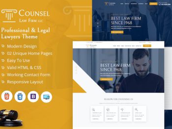 Counsel Law Firm HTML Yazı Tipi