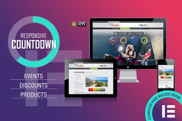 CountDown PRO - Events/Products - Elementor Widget WordPress Eklentisi