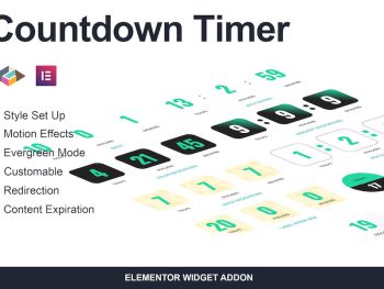 Countdown Timer Elementor Page Builder Addon WordPress Eklentisi