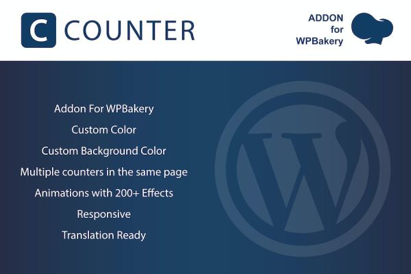 Counter - Addons for WPBakery Page Builder WordPress Eklentisi