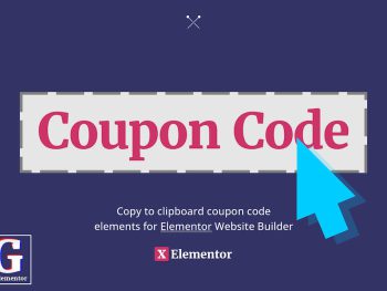 Coupon Code for Elementor WordPress Eklentisi