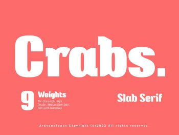 Crabs Slab Yazı Tipi