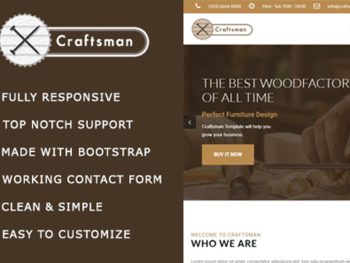 Craftsman - Carpentry/Woodwork HTML Template Yazı Tipi