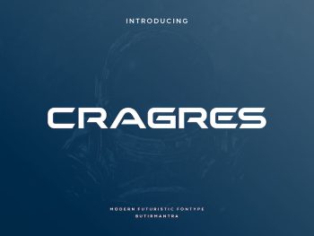 Cragres - Futuristic Font Yazı Tipi